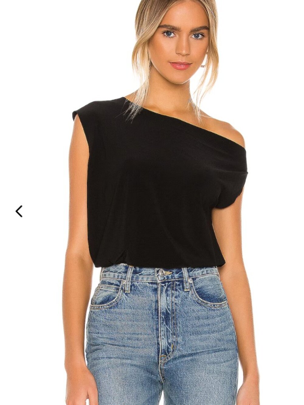 Norma Kamali X Revolve Drop Shoulder Top, black, size XXS